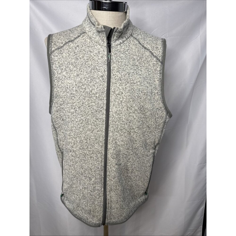 Arborwear Vest Mens XL Grey Full Zip Pockets Outdoors Heathered Arbor Wear